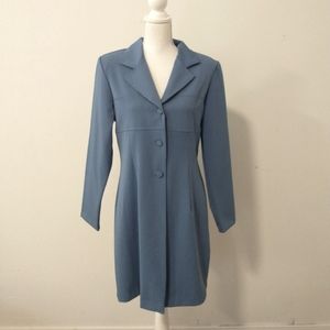 ALYN PAIGE vintage blue button up dress coat 11/12